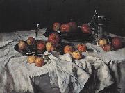 Carl Schuch Still Life with Apples, Wine-Glass and Pewter Jug Sweden oil painting artist